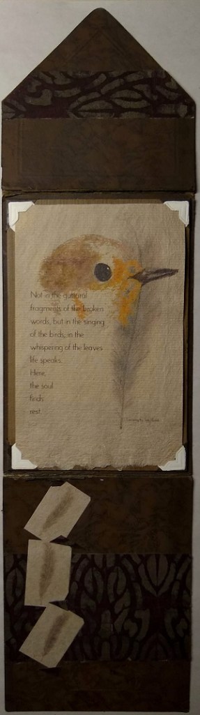 opened cabinet cover