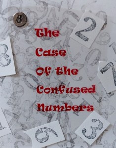 Cover for small zine using graphic design with numbers